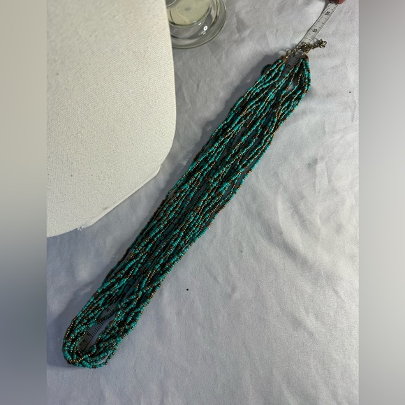 Two older turquoise color statement necklaces - Picture 3 of 7
